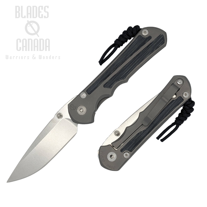 Chris Reeve Large Inkosi Framelock FOlding Knife, CPM MagnaCut Glass Blasted, Micarta Black, LIN-1116